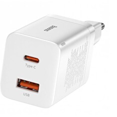 Baseus CCSUPP-E02 Super Si Quick Nabíječka USB + USB-C 30W White