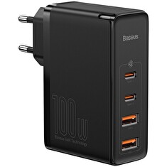 Baseus CCGAN2P-L01 GaN2 Pro Quick Nabíječka 2xUSB + 2xUSB-C 100W Black