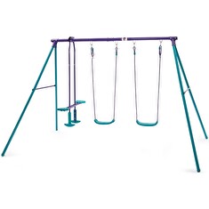 Set Plum tří houpaček s kovovou konstrukcí