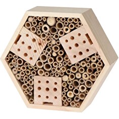 Hračka Hmyzí hotel 22,5 x 20 x 7,4 cm Hexagon dřevěný