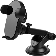Držák FIXED s rychlým bezdrátovým nabíjením Matic XL na sklo nebo palubní desku, 15W, černý