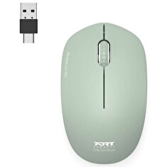 PORT CONNECT bezdrátová myš USB-A/USB-C, olivová