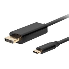 Lanberg USB-C(M)->DisplayPort(M) kabel 1,8m 4K 60Hz černá