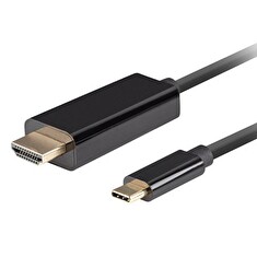 Lanberg USB-C(M)->HDMI(M) kabel 1m 4K 60Hz černá