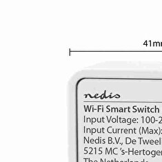 Nedis WIFIWMS10WT - SmartLife Spínač Wi-Fi | 3680 W | Připojení terminálu | Aplikace ke stažení pro: Android™ / IOS