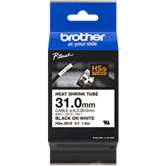 Brother - HSe-261E, bužírka bílá / černá (31 mm)