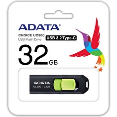 ADATA UC300/32GB/USB 3.2/USB-C/Černá