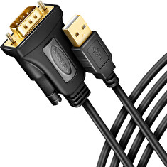 AXAGON ADS-1PQN, USB-A 2.0 - sériový RS-232 DB9-M FTDI adaptér / kabel 1.5m