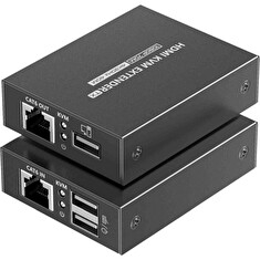 PremiumCord HDMI KVM extender 4K a FULL HD 1080p na 70m s přenosem USB