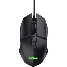 TRUST GXT 109 FELOX/Herní/Optická/Pro praváky/6 400 DPI/Drátová USB/Černá