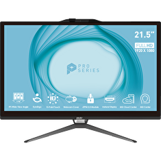 MSI PRO/AP222T 13M-003EU/21,5"/FHD/T/G7400/4GB/128GB SSD/UHD 710/W11H/Black/2R