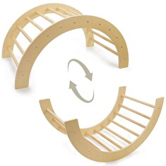 Hračka Lezecký oblouk 2v1, přírodní