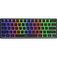 Genesis herní klávesnice THOR 660/RGB/Gateron Brown/Bezdrátová USB + Bluetooth/US layout/Černá