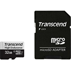 Transcend 32GB microSDXC 350V UHS-I U1 (Class 10) High Endurance paměťová karta, 95MB/s R, 40MB/s W