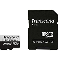 Transcend 256GB microSDXC 350V UHS-I U1 (Class 10) High Endurance paměťová karta, 95MB/s R, 40MB/s W