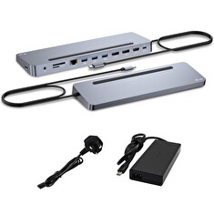 I-tec USB-C Metal Ergonomic 3x 4K Display Docking Station + Power Delivery 100 W