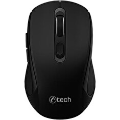 C-TECH WLM-12BK/Ergonomická/Optická/Pro praváky/Bezdrátová USB + Bluetooth/Černá