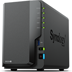 Synology DS224+ Celeron J4125, 2,0-2,7GHz, 2GB DDR4 RAM, 2x SATA, 2x USB3.2 Gen 1, 2x GbE