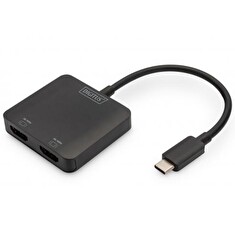 DIGITUS USB-C - 2x HDMI MST Video Hub DP 1.4, HDMI 2.0, 4K/60Hz