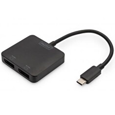 DIGITUS USB-C - 2x DP MST Video Hub DP 1.4, 4K/60Hz