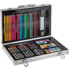 Kufr MAC TOYS kreativní kovový, 79 ks