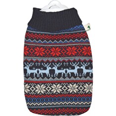 Termofor Hugo Frosch Classic 1,8 l s pleteným obalem – norský motiv