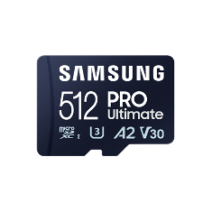 Samsung PRO Ultimate/micro SDXC/512GB/200MBps/UHS-I U3 / Class 10/+ Adaptér/Modrá