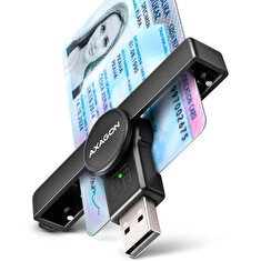AXAGON CRE-SMPA, USB-A PocketReader čtečka kontaktních karet Smart card, (eObčanka, eID klient)