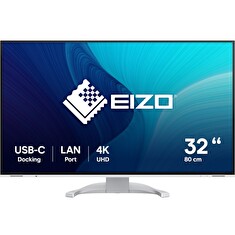 EIZO 31,5" EV3240X-WT, IPS, 3840 x 2160 (4K UHD), 350 cd/m2, 2000:1, 5ms, USB-C, DP, 2x HDMI, bílý