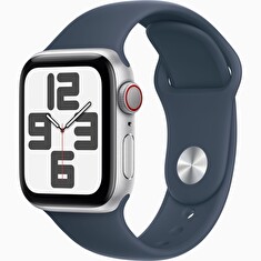 Apple Watch SE Cell/44mm/Silver/Sport Band/Storm Blue/-S/M