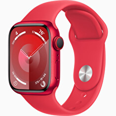 Apple Watch S9 Cell/41mm/PRODUCT RED/Sport Band/PRODUCT RED/-M/L