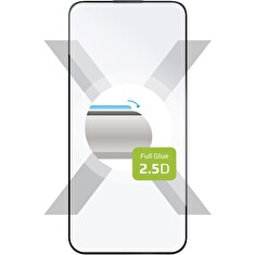 Tvrzené sklo FIXED Full-Cover pro Apple iPhone 15 Pro, lepení přes celý displej, černé
