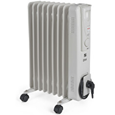 Olejový radiátor G21 Etna bílý, 9 žeber, 2000 W