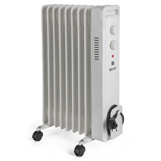 Olejový radiátor G21 Merapi bílý, 9 žeber, 2000 W