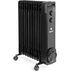 Olejový radiátor G21 Merapi černý, 11 žeber, 2500 W