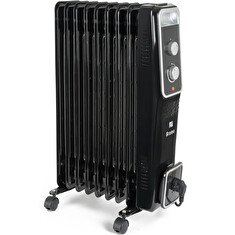Olejový radiátor G21 Bromo černý, 9 žeber, 2000 W
