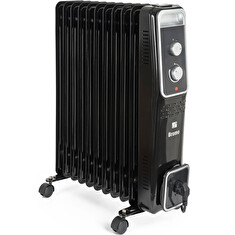 Olejový radiátor G21 Bromo černý, 11 žeber, 2500 W