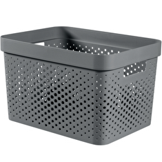 Box Curver Infinity Dots 17L šedý