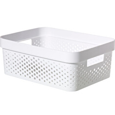 Box Curver Infinity Dots 11L bílý