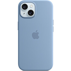 iPhone 15+ Silicone Case with MS - Winter Blue