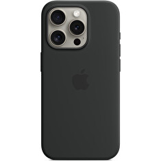 iPhone 15 Pro Silicone Case with MS - Black