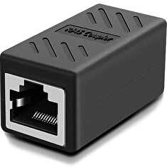 W-star Spojka RJ45 STP CPSTPBK CAT6 přímá, stíněná, černá