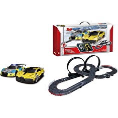 Hračka MaDe Autodráha s lopingy, Audi, Bugatti, 600 cm