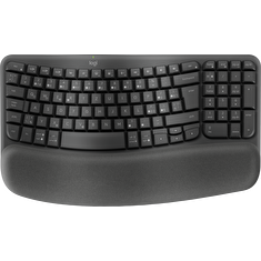 Logitech klávesnice Wave keys - bezdrátová/bluetooth/ergonomická/CZ/SK - grafitová