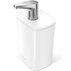 Dávkovač Simplehuman mýdla a desinfekce Pulse - 473 ml, bílá ocel