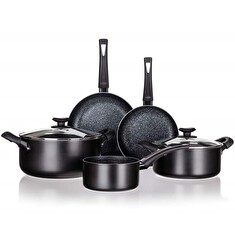 Sada nádobí Banquet s nepřilnavým povrchem Black Stone, 7 ks