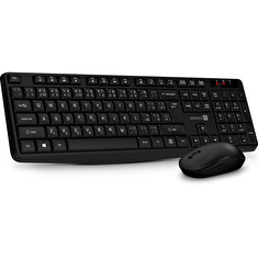 CONNECT IT OfficeBase Wireless Combo bezdrátová černá klávesnice + myš, USB, 2,4Ghz