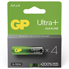 GP Alkalická baterie ULTRA PLUS AA (LR6)- 4ks