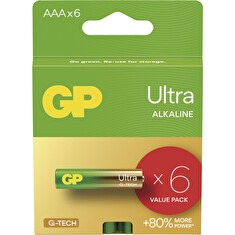 GP Alkalická baterie ULTRA AAA (LR03)- 6ks