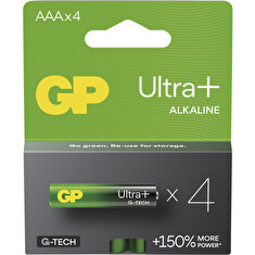 GP Alkalická baterie ULTRA PLUS AAA (LR03)- 4ks